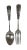 "Late 19th century Gorham sterling silver spoon and fork pair in the multi-motif Gilpen pattern (introduced 1880) showing...