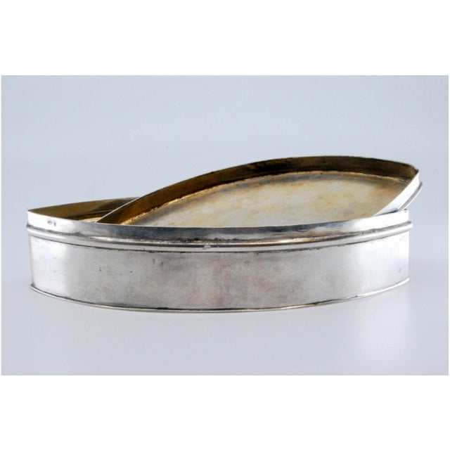 Silver Silver Pin Box with Raised Pin Detail For Sale - Image 8 of 11