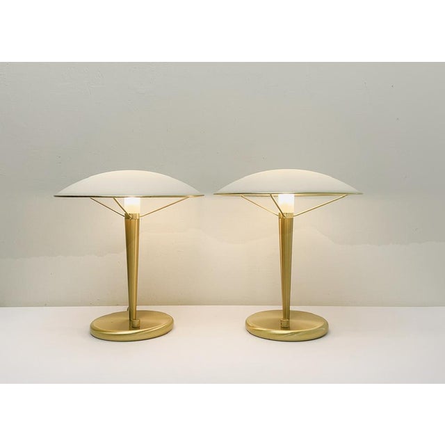 Set of 2 Holtkotter Leuchten 6233 Table Lamps, 1980s Holtkotter Leuchten is renowned for its elegant classic designs and...