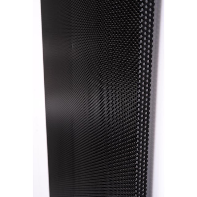 Black Perforated Metal Standing Coat Rack, Germany, 1980s For Sale - Image 8 of 12