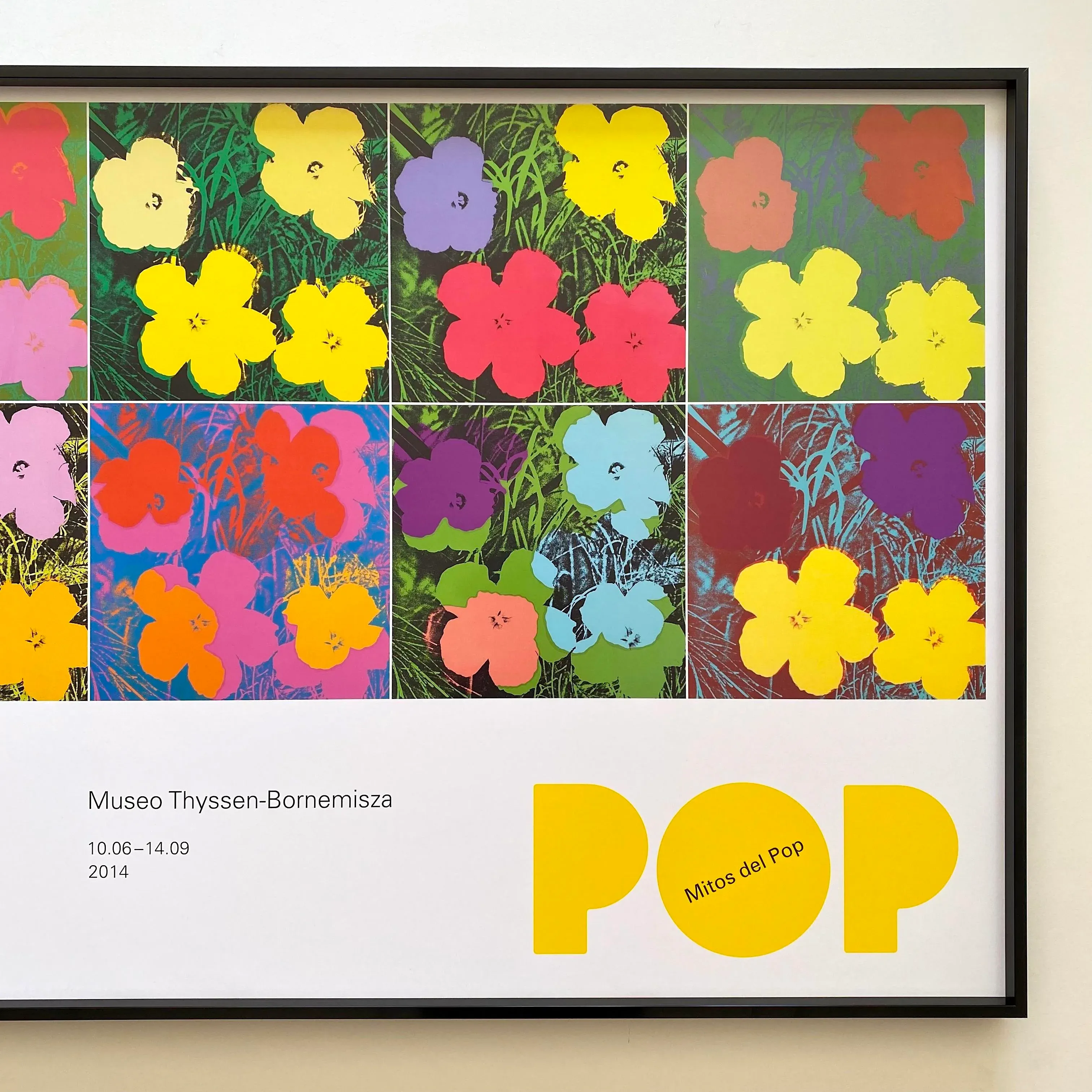 Andy Warhol KYOTO 展示会ポスター (花) A3 andy-warhol-foundation-offset-