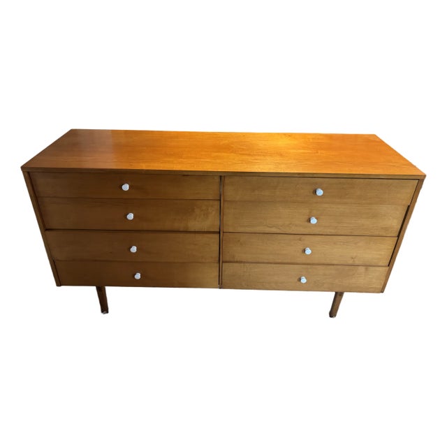 1950s Mid-Century Paul McCobb Planner Group 8 Drawer Lowboy Dresser Winchendon Furniture Co. For Sale