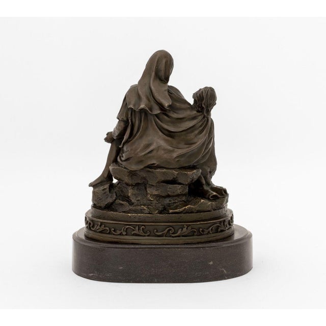 Signed "La Pieta Di Michelangelo" Patinated Bronze For Sale In New York - Image 6 of 7