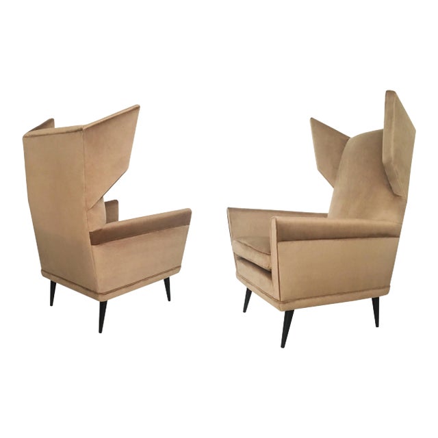 Italian Lounge Chairs by Gio Ponti - A Pair For Sale