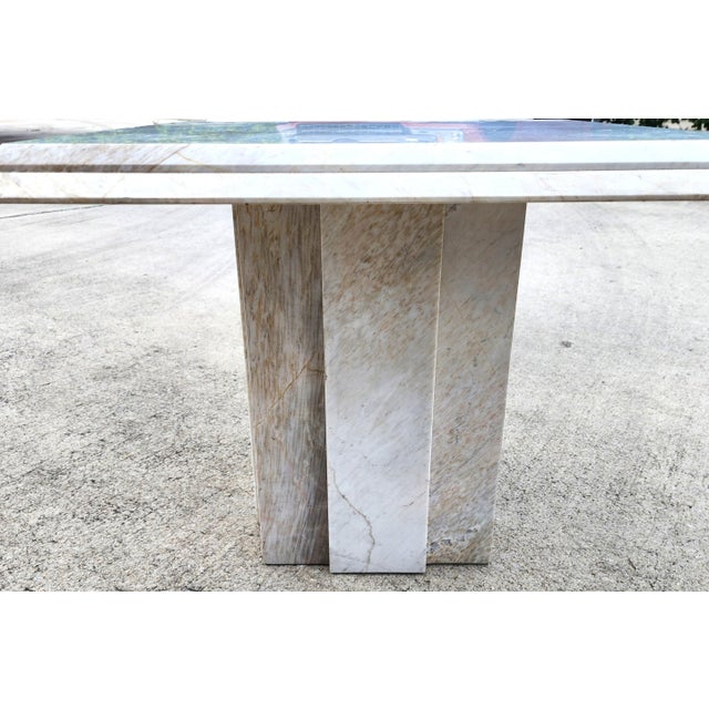 Vintage Italian Marble Side Tables Pair For Sale - Image 9 of 12