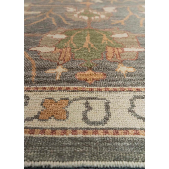 Turkish Turkish Oushak Rug 10'1" x 14'6" #20438 For Sale - Image 3 of 8