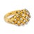 Vintage Diamond 18k Gold Bombe Ring, Size 9 For Sale - Image 4 of 6