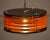 Italian Black & Orange Color Round Pendant Light - Black Finish For Sale In Detroit - Image 6 of 13