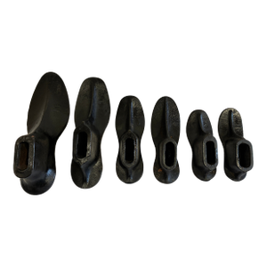 Vintage Cast Iron Shoe Molds – Set of 6 Industrial Cobbler Forms