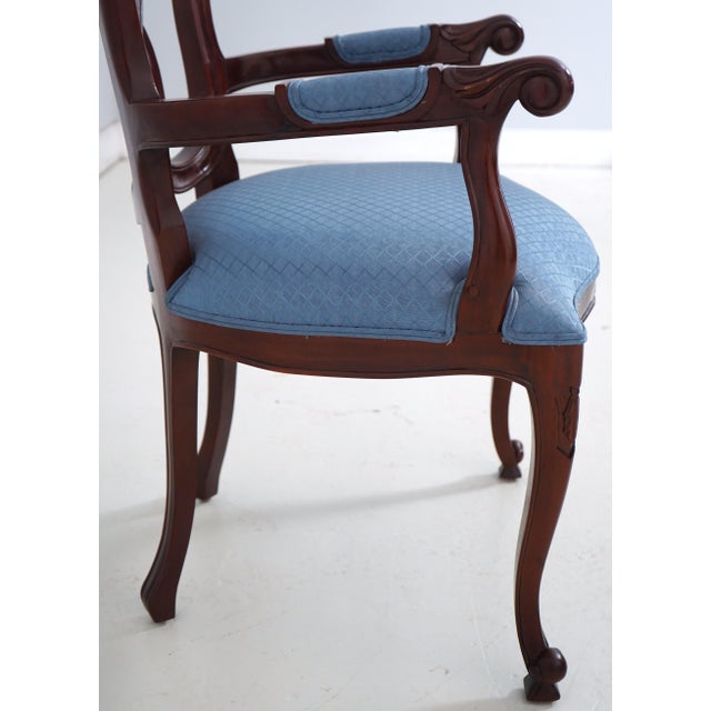 Pair of Mahogany Ribbon Back Armchairs For Sale - Image 10 of 18