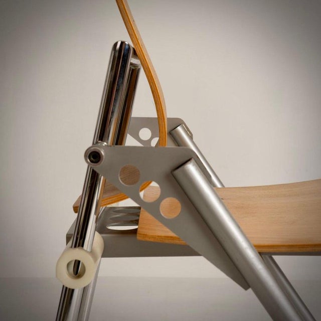 Vintage Folding Chairs by Xavier Matégot, 1985, Set of 6 For Sale - Image 6 of 12
