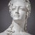 Art Nouveau Female Bust with Vine Leaves, Early 20th Century, Plaster For Sale - Image 9 of 9
