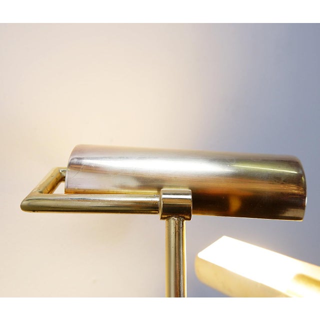 Vintage Brass Articulating Desk Lamps by Stéphane Davidts, Belgium, Set of 2 For Sale - Image 3 of 16