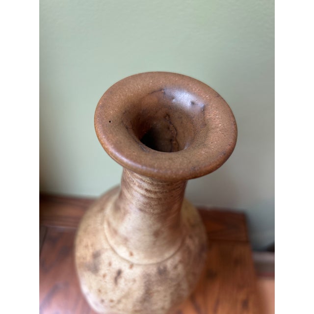 Mid-Century Studio Fat Lava Glaze Stoneware Vessel For Sale - Image 4 of 5
