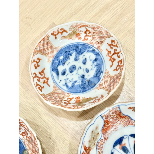 Antique Chinoiserie Small Dishes-Set of 3 For Sale - Image 4 of 11
