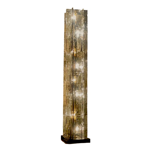 LT379 Floor Lamp in Murano Glass attributed to Carlo Nason for Mazzega, Italy, 1970s For Sale