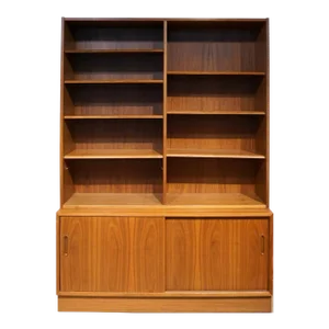 Mid 20th Century Danish Teak Bookcase by Poul Hundevad