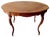 Antique Dining Salon Table with Curved Legs For Sale