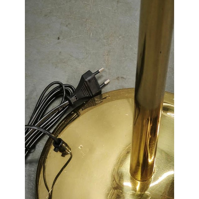 Metal Space Age Bubble Glass and Brass Floor Lamp, Czechoslovakia, 1970s For Sale - Image 7 of 13