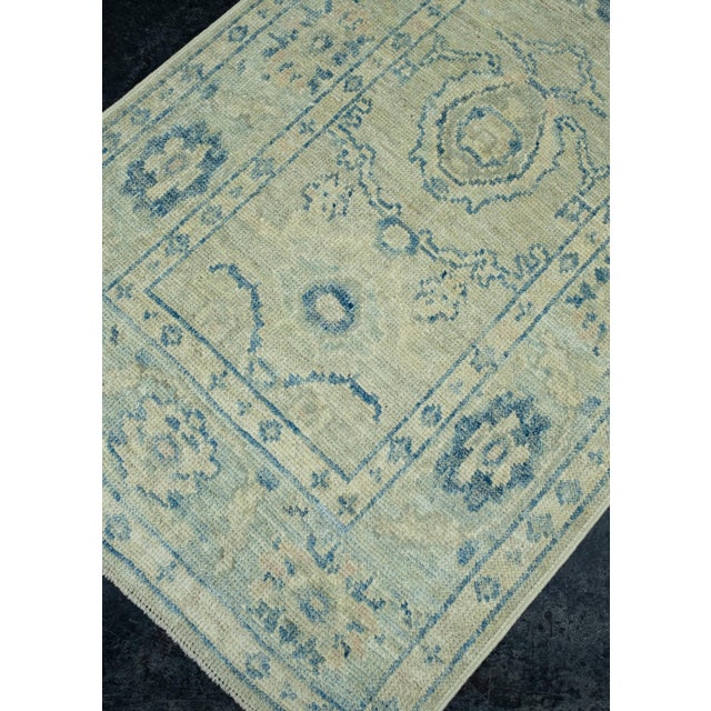 Turkish Turkish Oushak Runner Rug 2'10" x 16'6" #17908 For Sale - Image 3 of 8