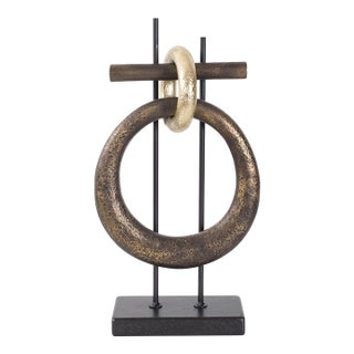 Boquin Circle Sculpture in Polyresin For Sale