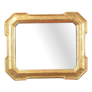 Golden Mirror in Gilded Wood For Sale
