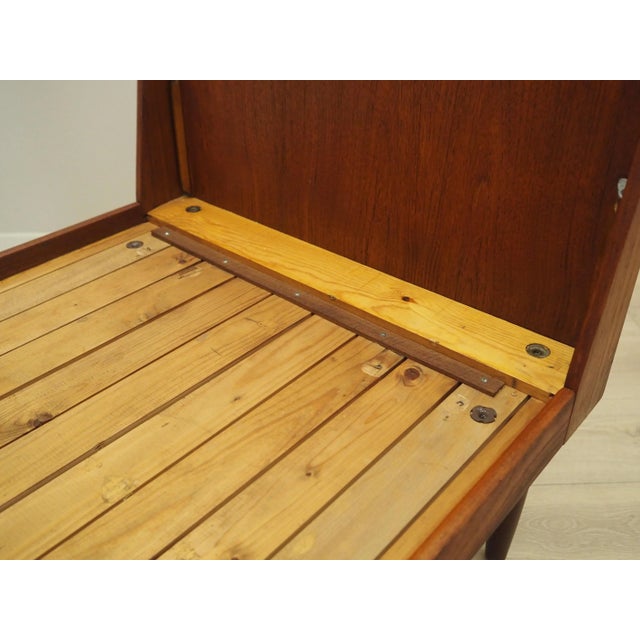 Orange Vintage Danish Teak Bed, 1970s For Sale - Image 8 of 16