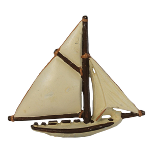 Vintage Cast Iron Sailboat Doorstop