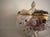 Italian Capodimonte Vintage Bernini Footed Porcelain Bowl Gilded With Cherubs For Sale - Image 3 of 9