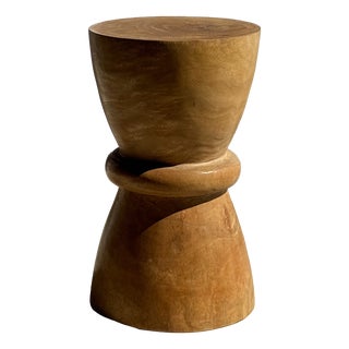 Side Table in Mango Wood, 1980s For Sale