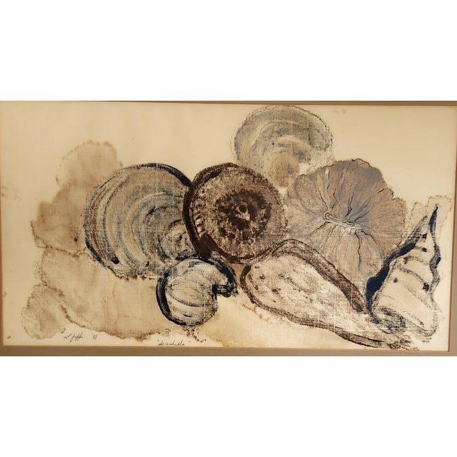 Add a refined touch of vintage coastal modernism to your walls with this captivating original watercolor painting by...