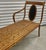 Mid-Century Bohemian Burnt Rattan Daybed Bench With Authentic Hand-Woven Cane Seat For Sale - Image 10 of 18