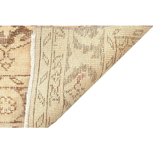 Mid 20th Century Mid 20th Century Vintage Washed Out Oushak Runner For Sale - Image 5 of 7