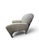 A striking set of four sculptural lounge chairs attributed to Vladimir Kagan, exhibiting the soft organic curves and...