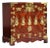 Vintage Asian Chinoiserie Rosewood Tansu Chest Nightstand or End Table Brass Hardware For Sale