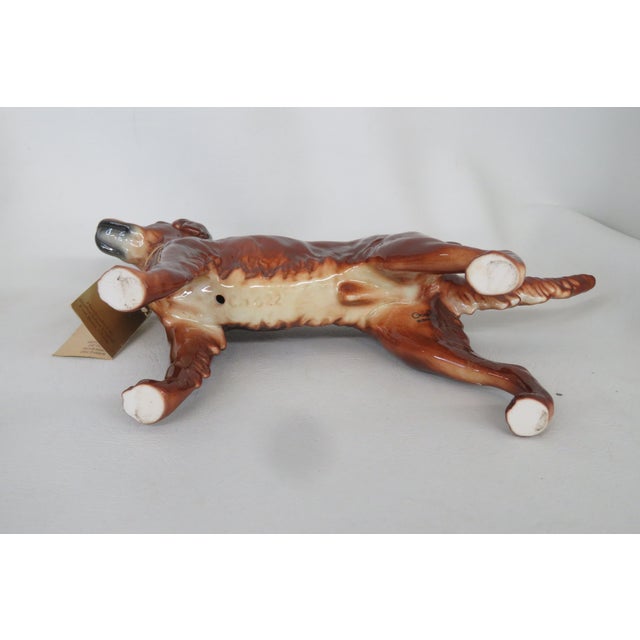 Vintage Goebel Ch622 Irish Setter Hand Painted Porcelain Dog Figurine 4699b For Sale - Image 12 of 18