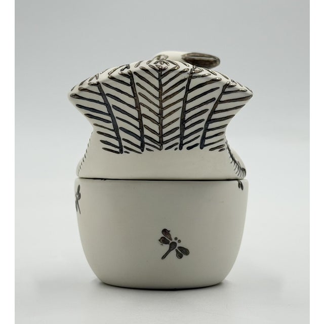 Emilia Castillo Taxco Porcelain & Pure Silver Dove Jewelry Box, Mexican Modern For Sale - Image 10 of 18