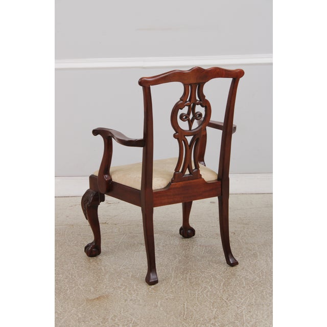 Baker Furniture Company Set of 8 Baker Chippendale Mahogany Dining Room Chairs For Sale - Image 4 of 18