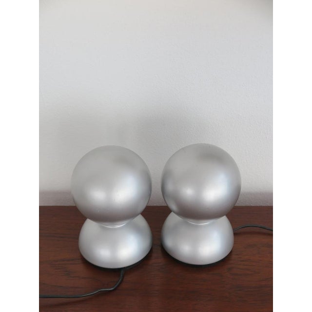 Metal Eclisse Table Lamps by Vico Magistretti for Artemide, 1960s, Set of 2 For Sale - Image 7 of 18