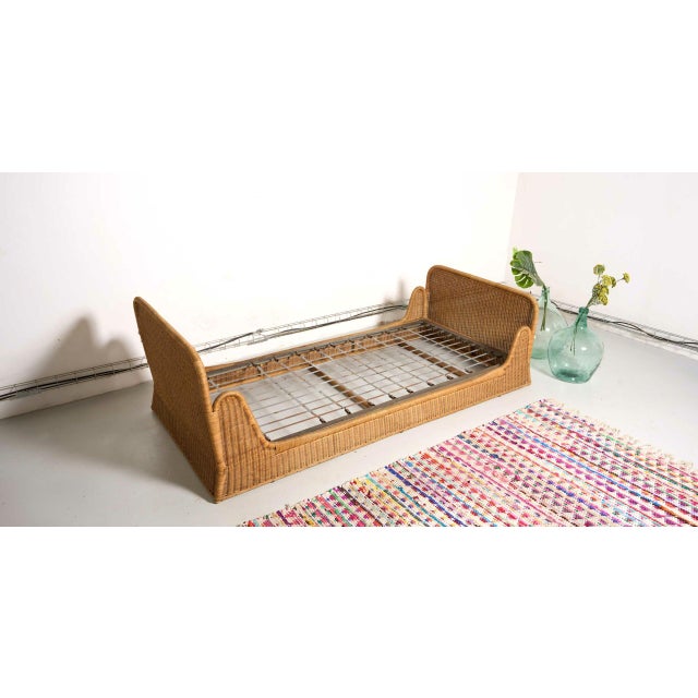 Vintage Rattan Daybed, 1960s For Sale - Image 3 of 6