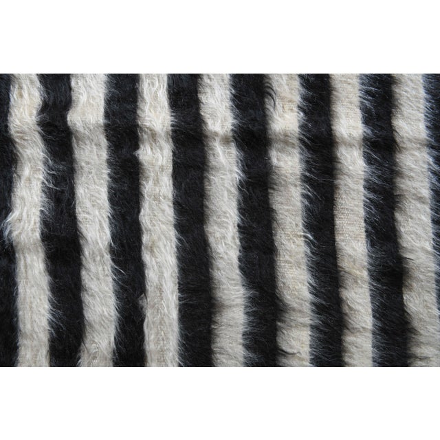 Brown Vintage Turkish Hand-Knotted Wool Cotton Brown Kilim Area Rug For Sale - Image 8 of 9