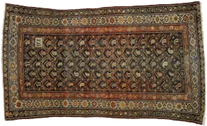 1910s Antique Worn-In Distressed Persian Malayer Rug - 3'10" X 6'10"
