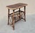 Vintage Rustic Coastal Bamboo Rattan Brown Magazine Rack Side Table For Sale - Image 4 of 14