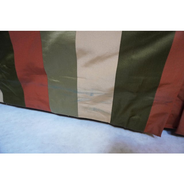 Late 20th Century Custom Edward Ferrell Silk Stripe Loveseat For Sale - Image 14 of 18