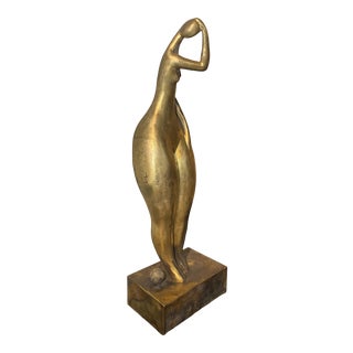 Late 20th Century Modernist Female Sculpture by Mario Nick For Sale