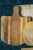 Wood Striped Rustic Cutting Board With Handle For Sale - Image 7 of 9