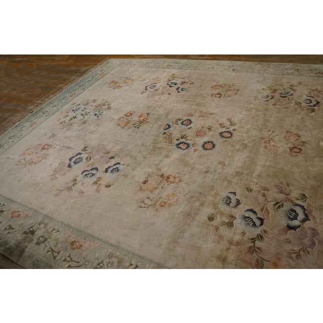 1980s Vintage 1980s Chinese Silk Carpet For Sale - Image 5 of 9