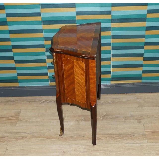 Baroque Style Chest of Drawers in Veneered Mahogany, 1960s For Sale - Image 6 of 14