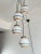 Glass Vintage Suspension 4 Lights with Glass Bowls, Italy, 1970s For Sale - Image 7 of 13