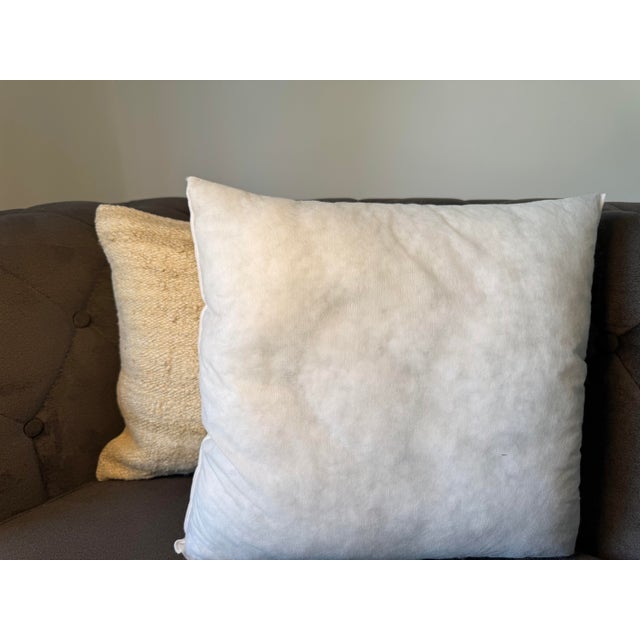 Rustic Handwoven Beige Hemp Pillow – Natural Rustic Home Accent For Sale - Image 3 of 7